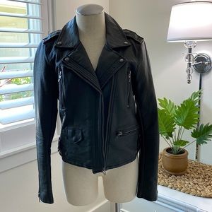 Blank Nyc “Not Leather” zipper jacket • small • worn 1x • army green